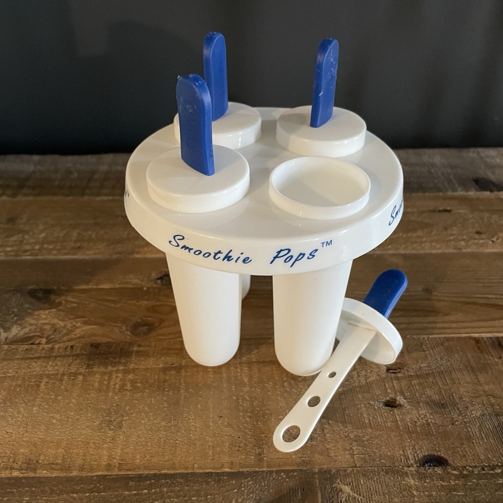 Back To Basics SMOOTHIE POPS Popsicle Maker 4 stick Freezer Molds